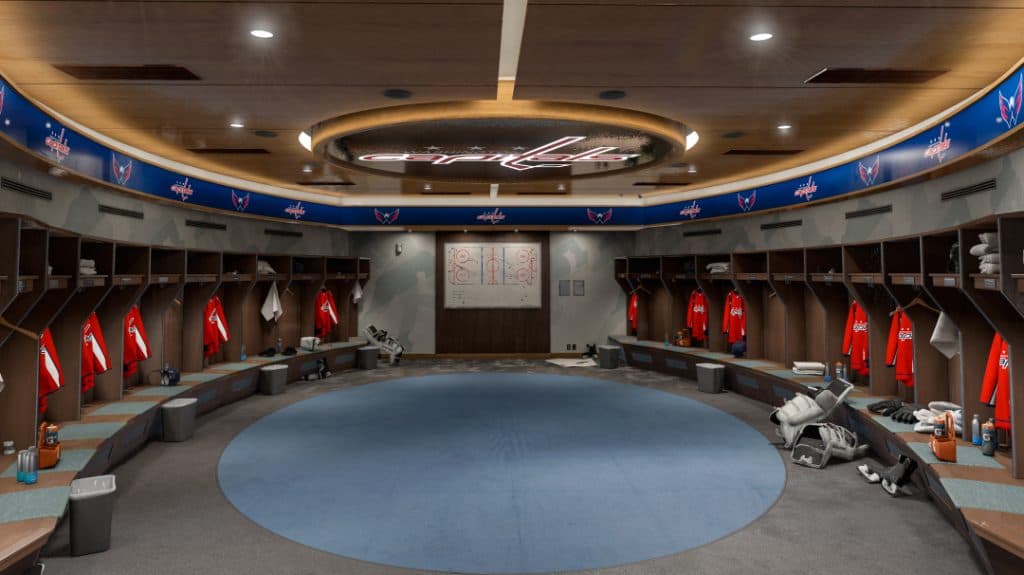 NHL locker room
