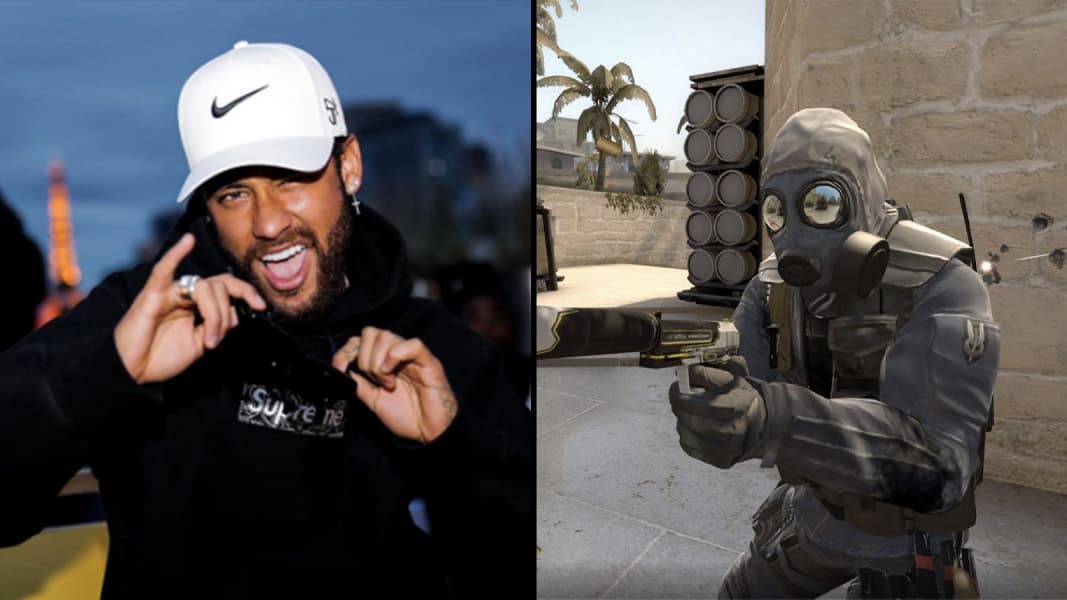 Neymar and a character from CSGO