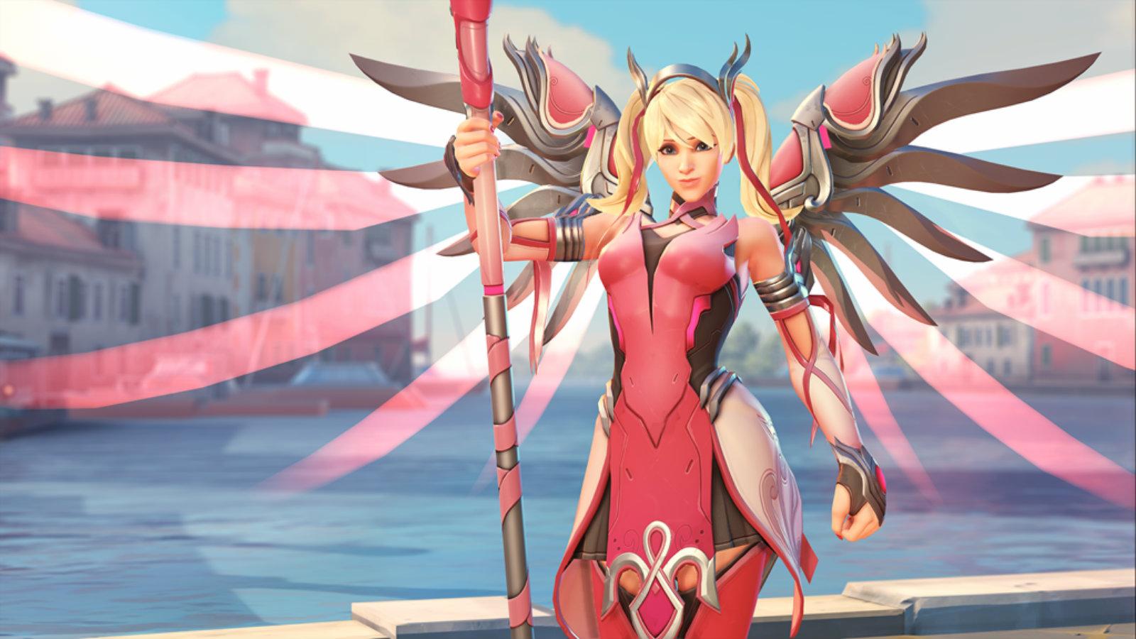 Pink Mercy Overwatch skin