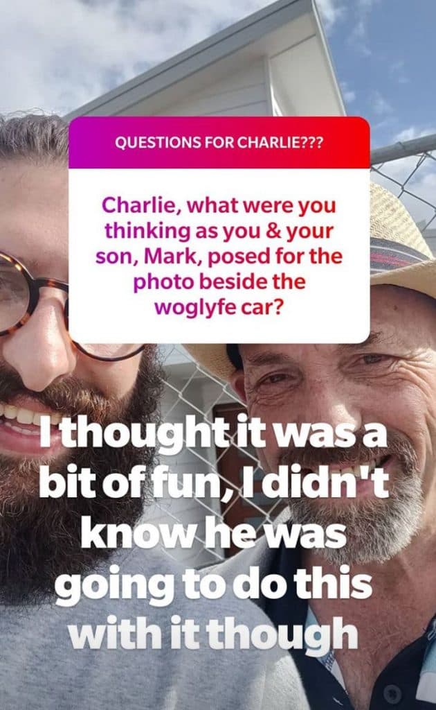 Charlie answers a question about Mark's daily photoshopping posts.