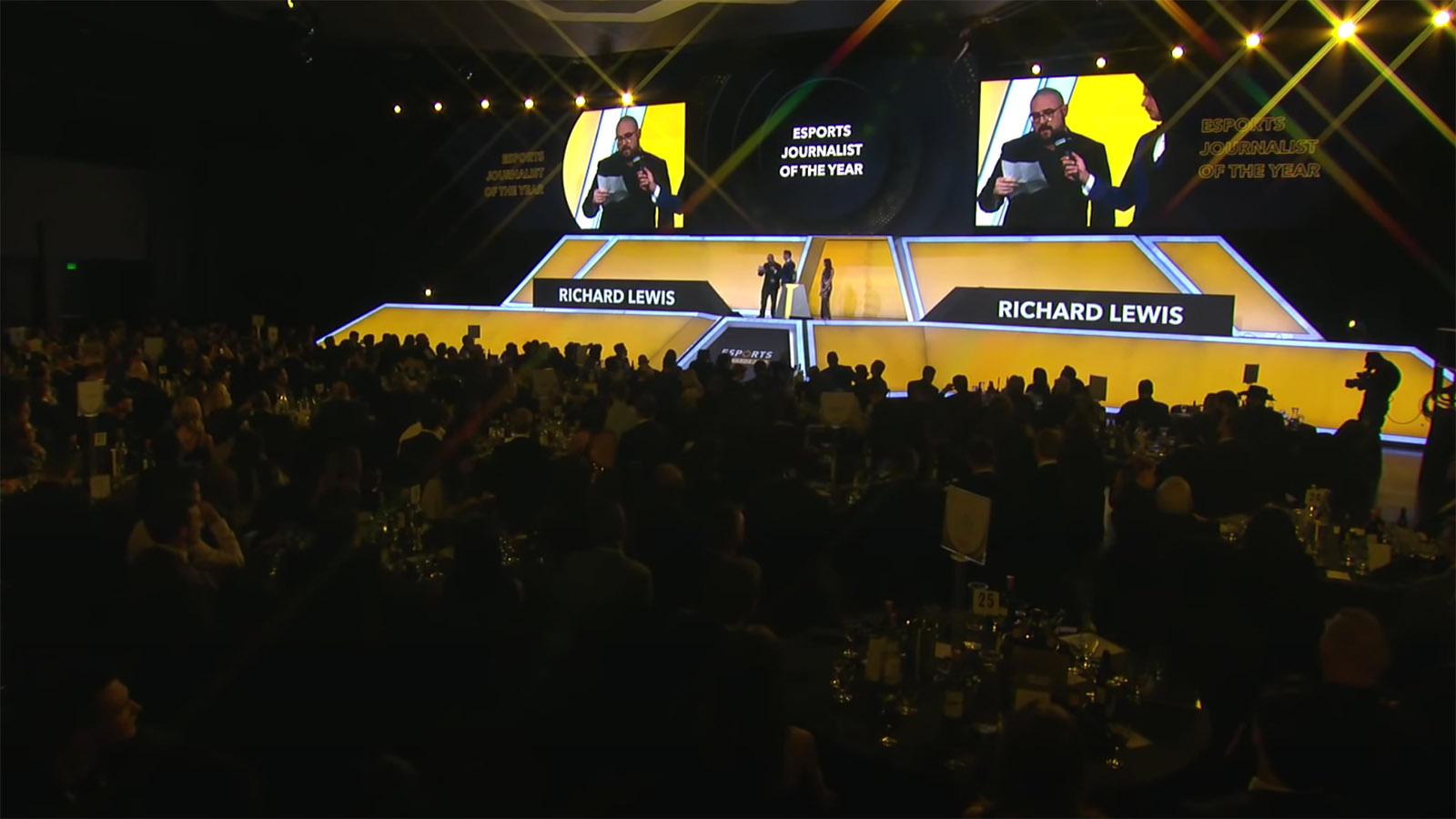 Richard Lewis Esports Awards Journalist of the year