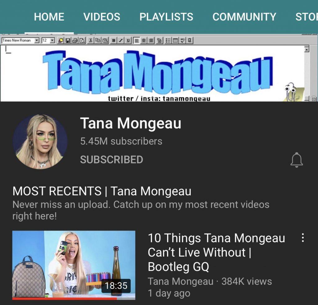 Tana Mongeau lost YouTube verification