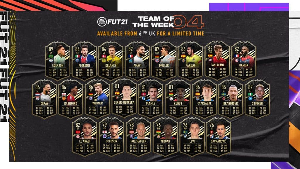 Team of the Week 4 FIFA 21