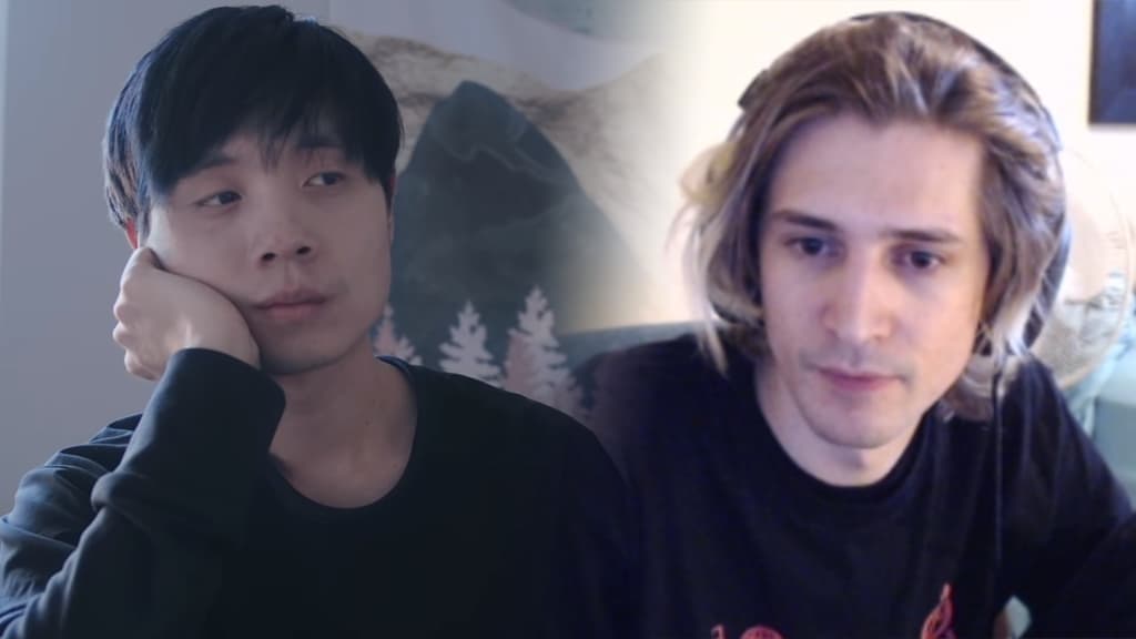 Sleightlymusical and xQc side by side