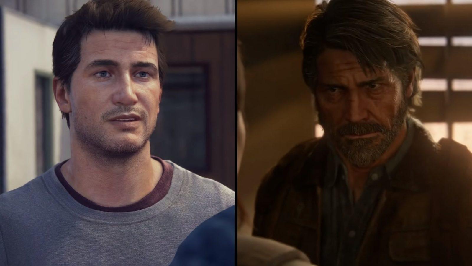 nathan drake and joel miller from uncharted and TLOU