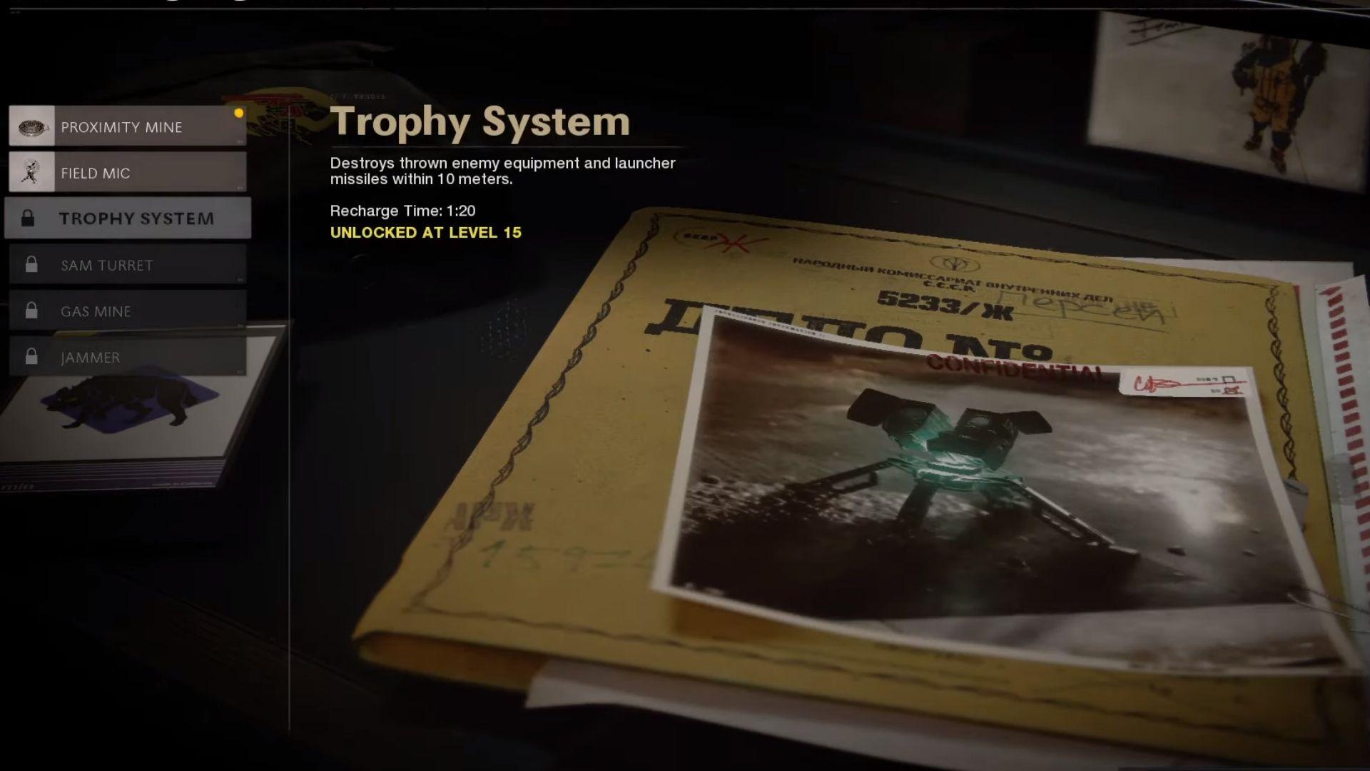 trophy system in black ops cold war