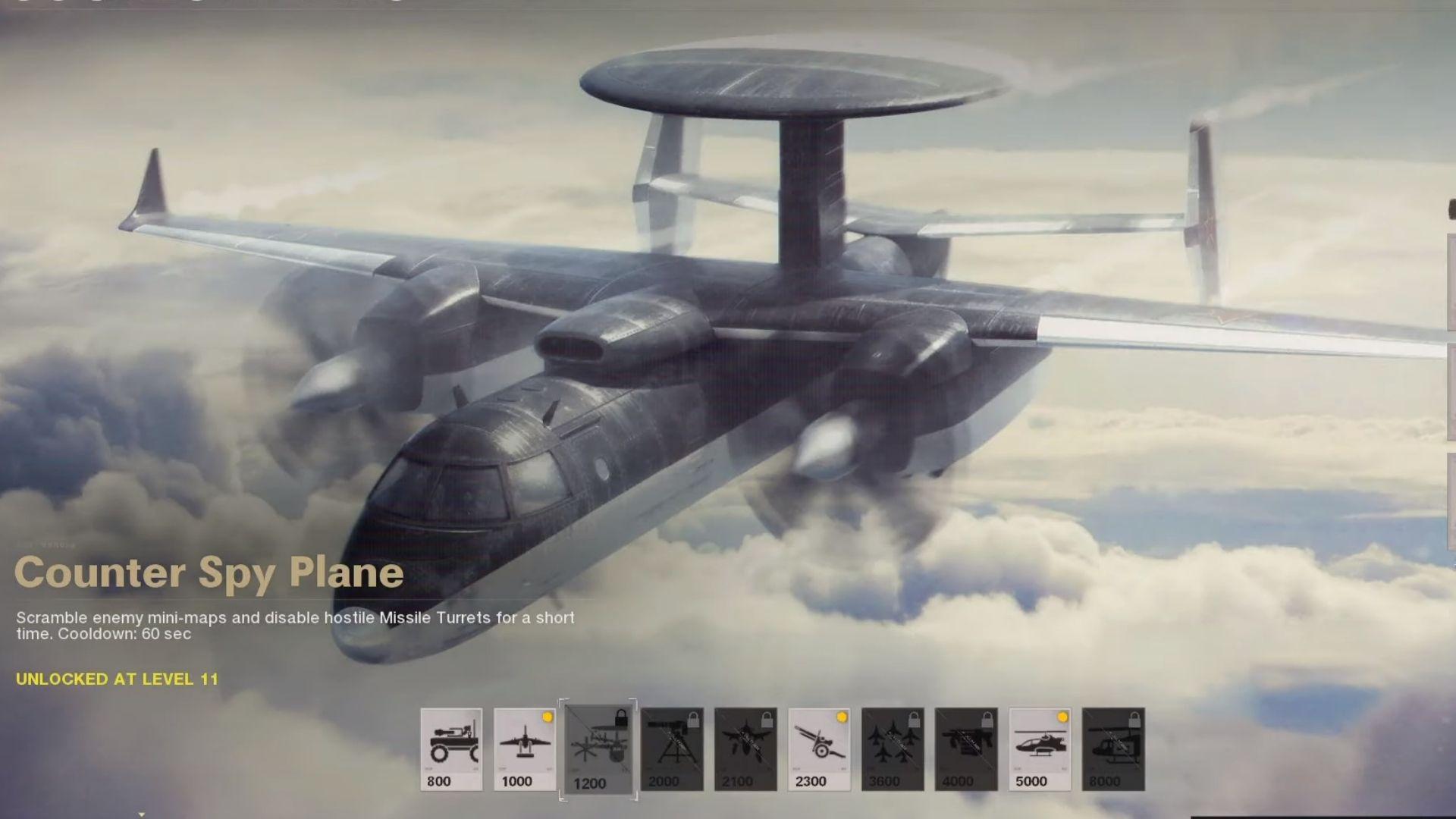 counter spy plane in cod black ops cold war