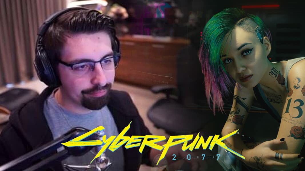 Shroud next to Cyberpunk 2077
