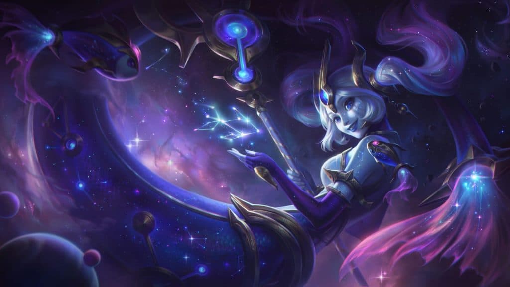 League patch 10.24 adds the new "Cosmic" skin line for Nami (pictured), Illaoi, and more.