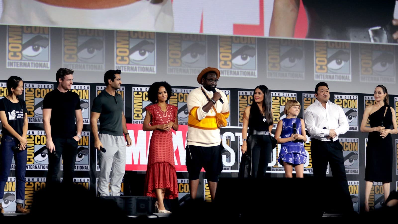 eternals cast at san diego comic con