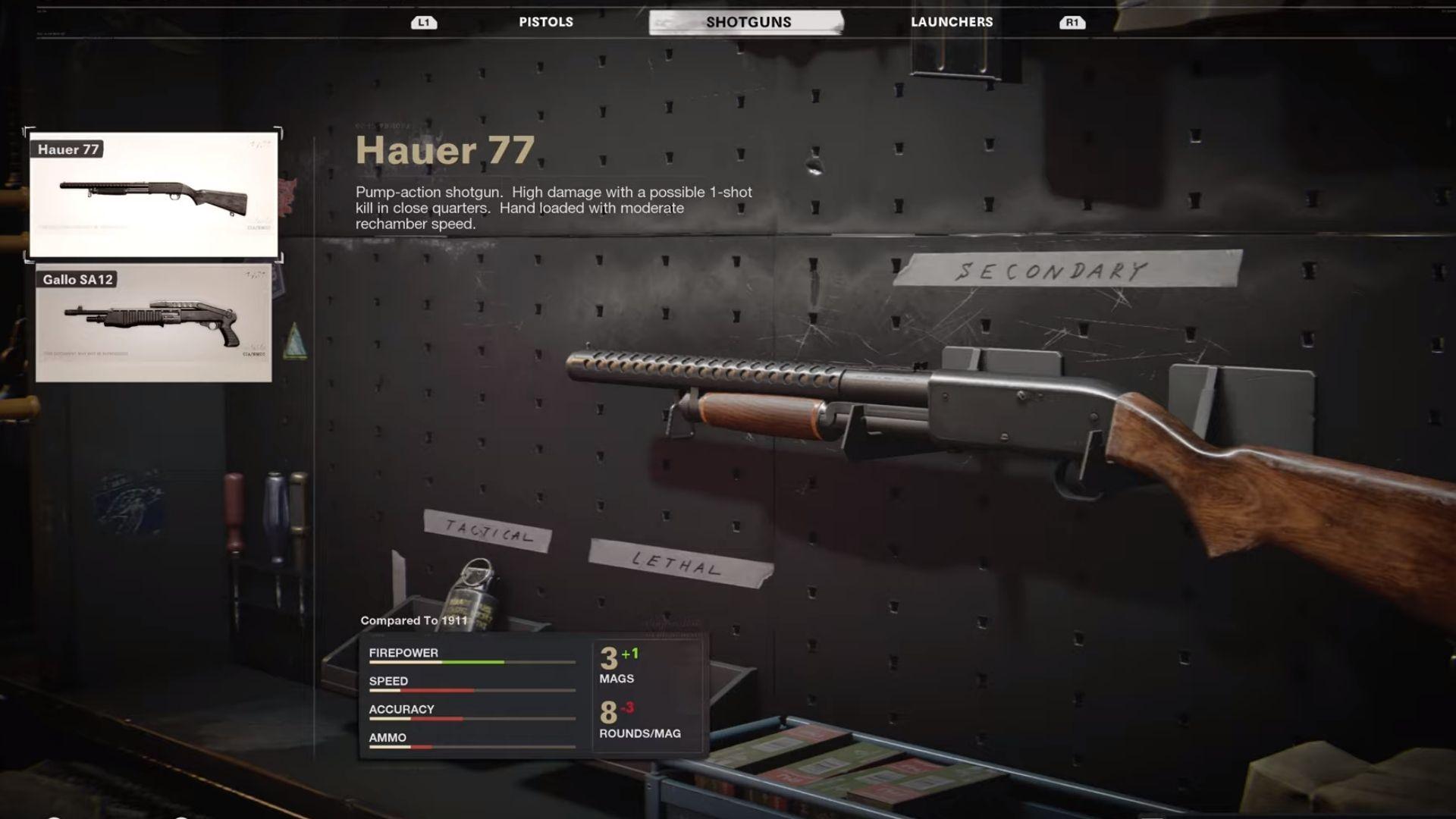 Hauer 77 in cod black ops cold war
