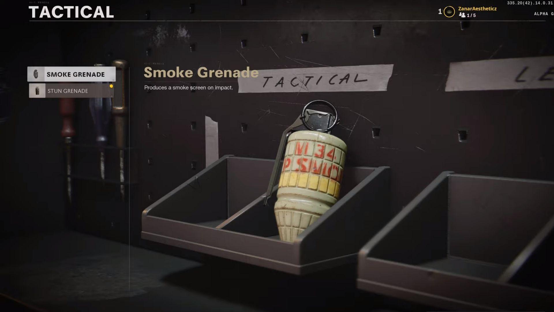 smoke grenade in cod black ops cold war
