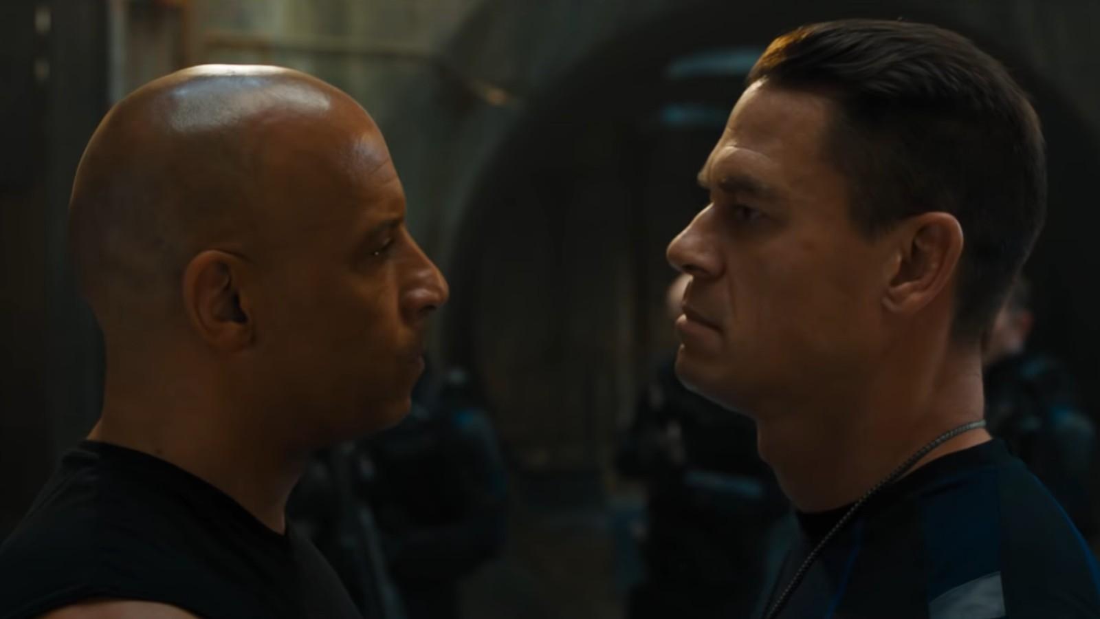 Vin Diesel and John Cena in Fast and Furious 9 F9
