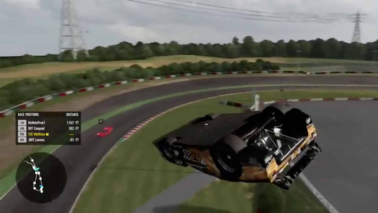 Forza Motorsport car flying