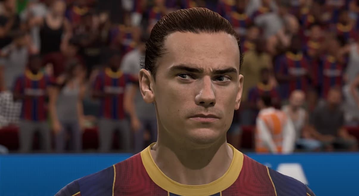 Antoine Griezmann in fifa 21 playing for Barcelona