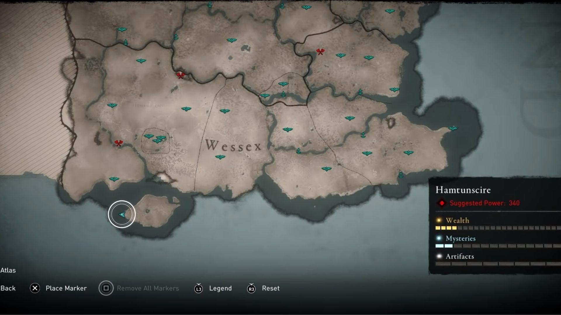 AC Valhalla Map - What is this white/gray icon? It doesn't change,  disappear or seem to mark any sort of item. I don't see it in the map  legend. Is it a