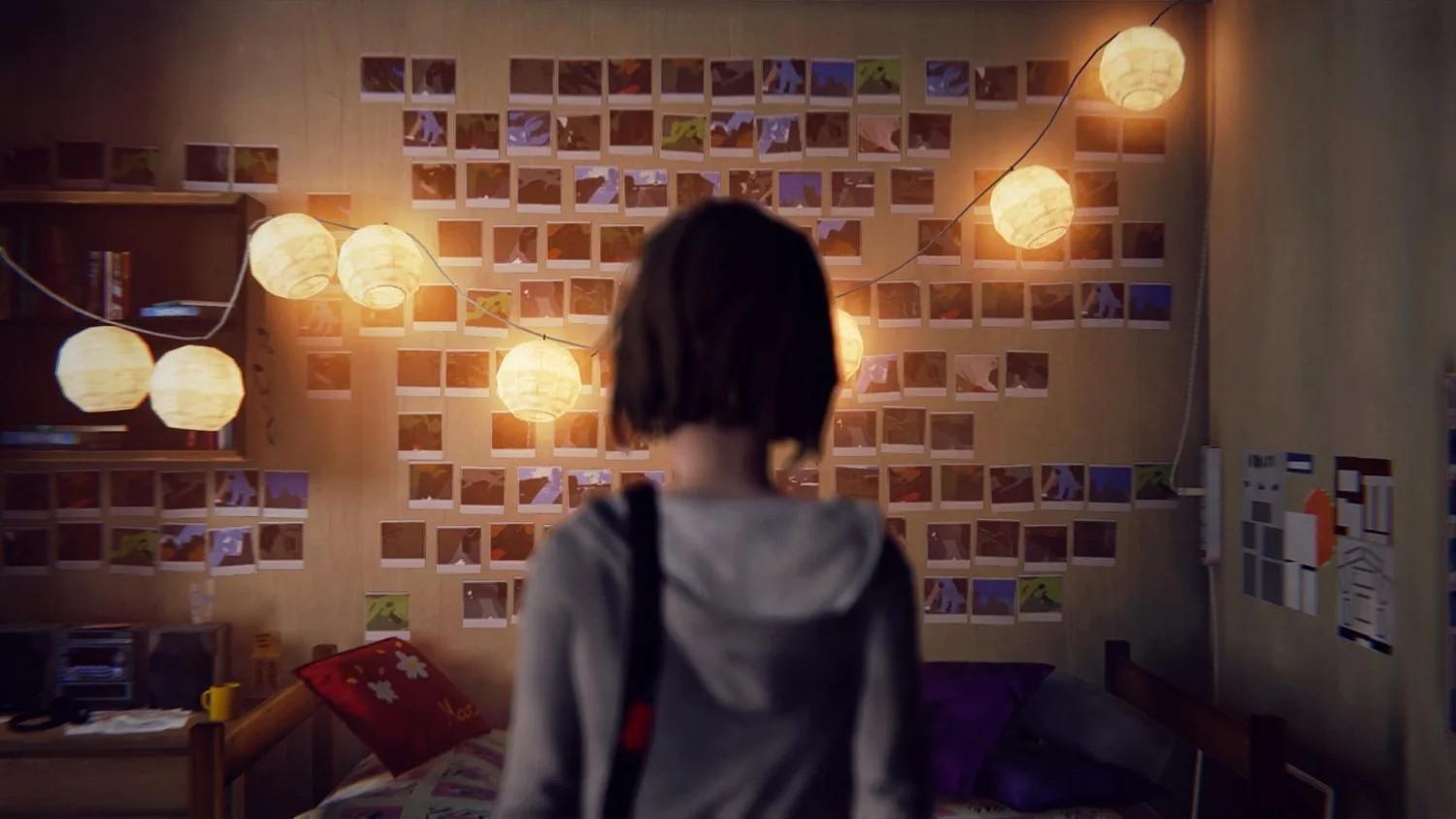 Life is Strange's Max faces a wall of photographs