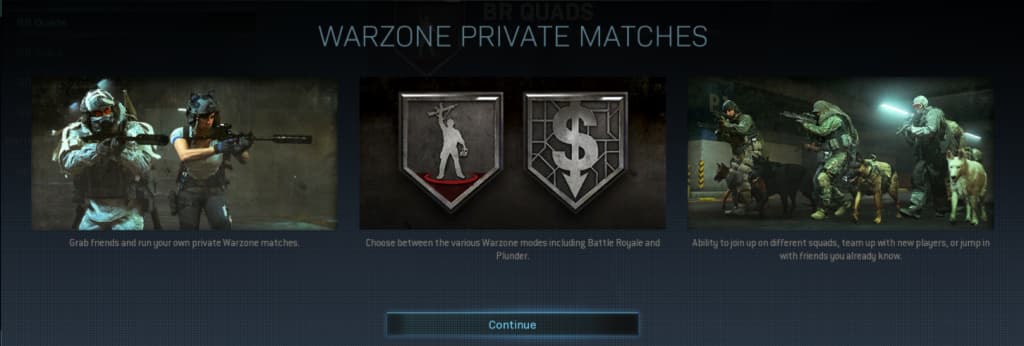 Warzone private match