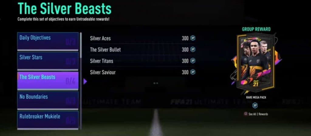 FIFA 21 SBCs Objectives