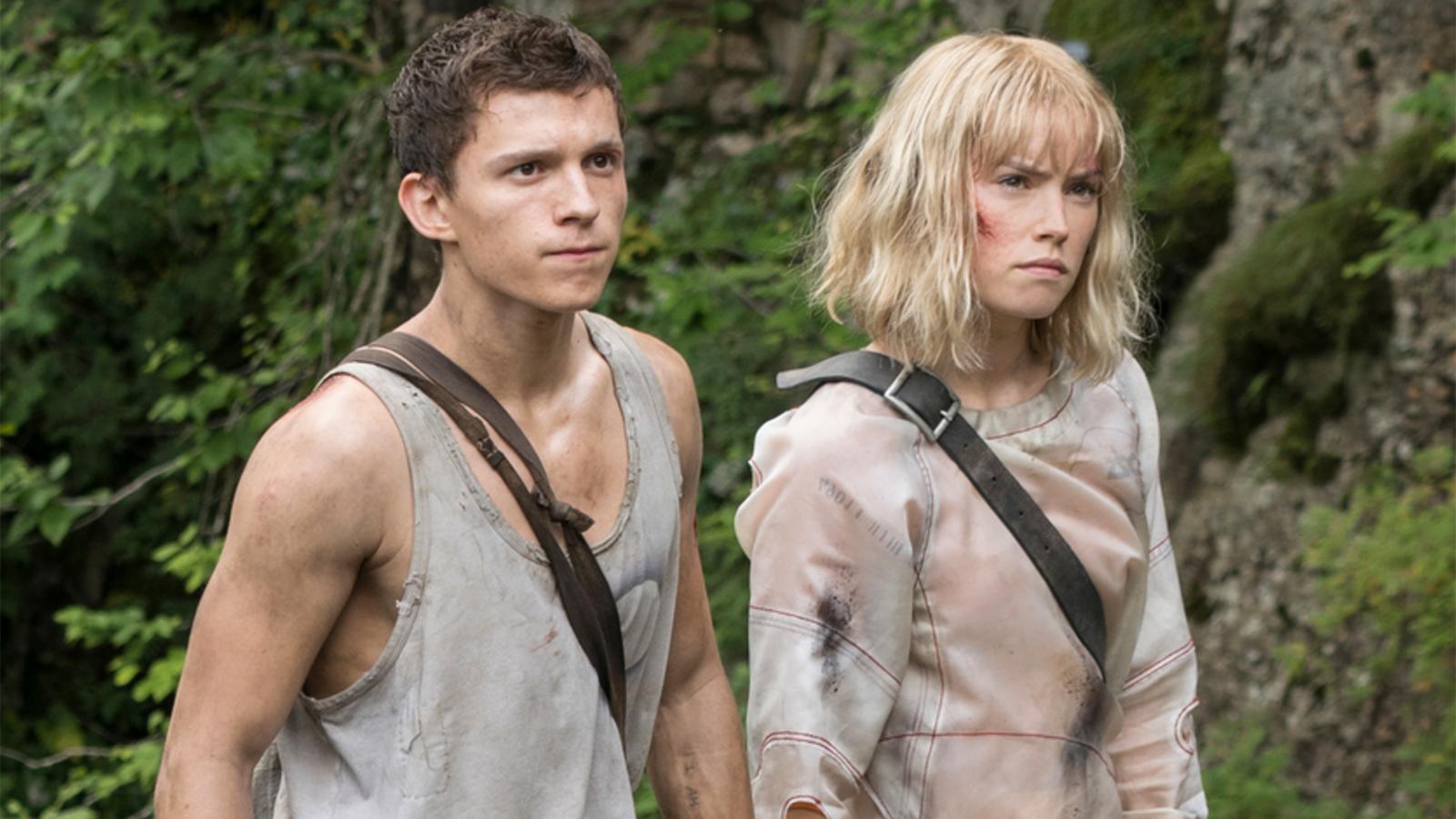 Tom Holland and Daisy Ridley in Chaos Walking