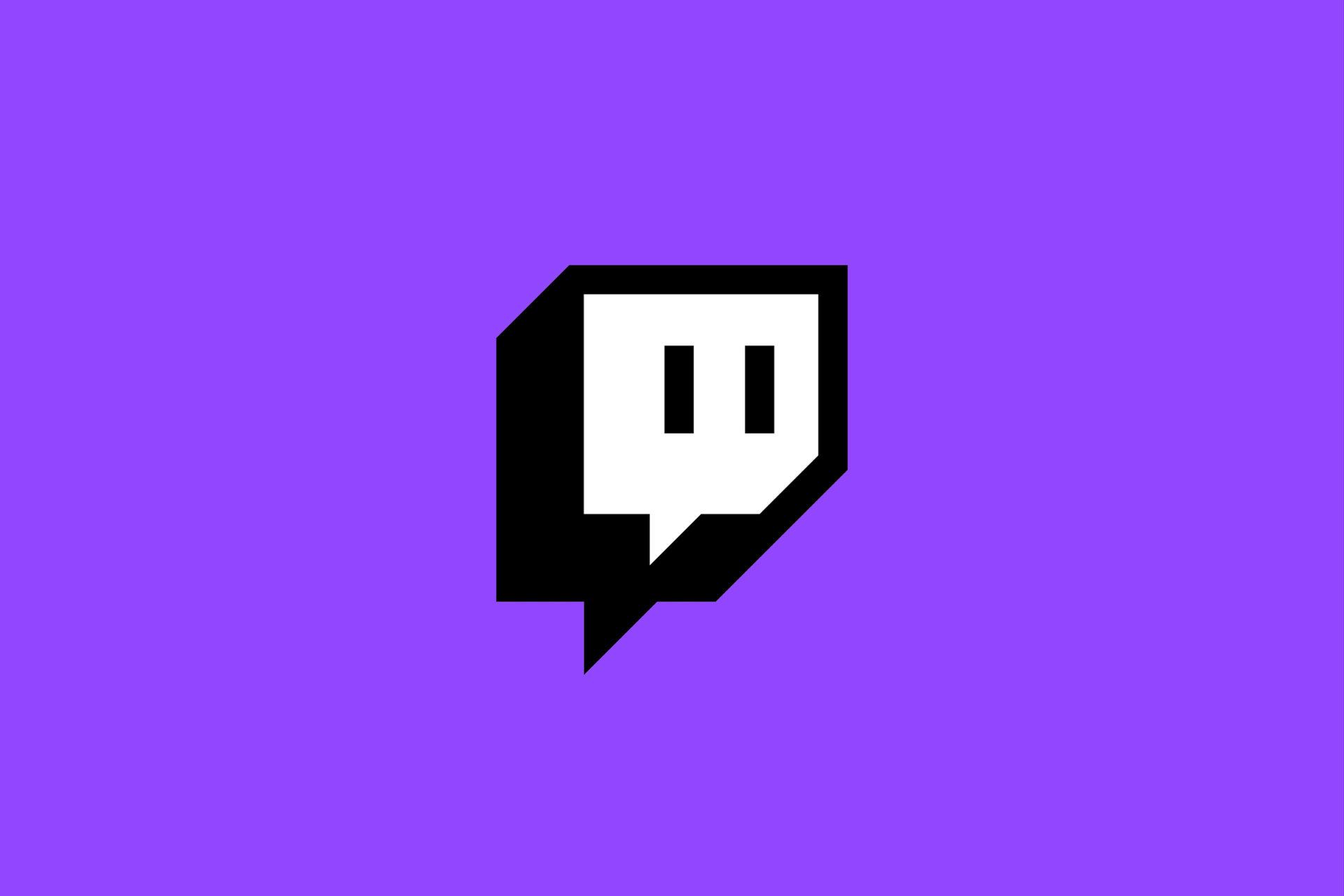 Twitch Logo on Purple background