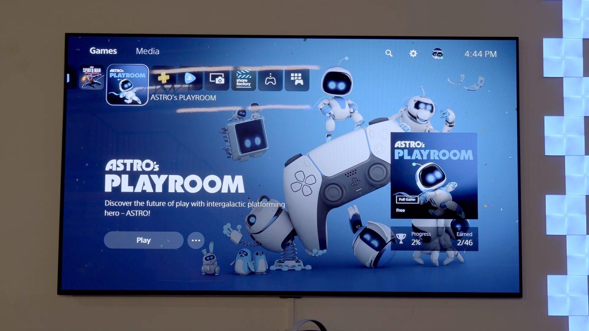 astro's playroom on the ps5