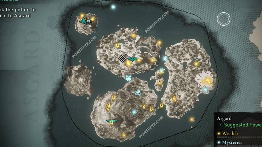 Map of asgard in AC valhalla