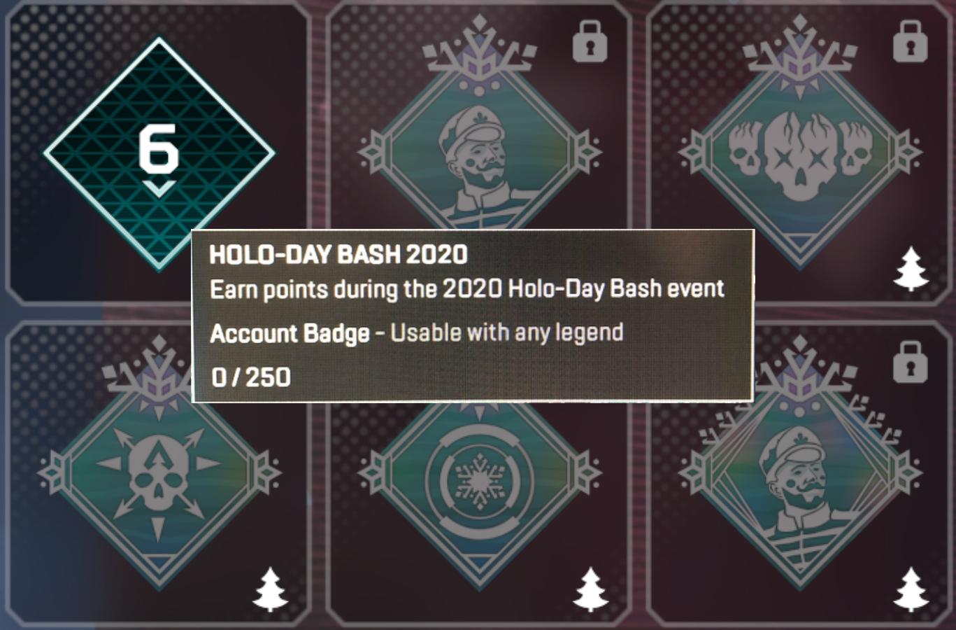 Holo-day bash 2020 badges