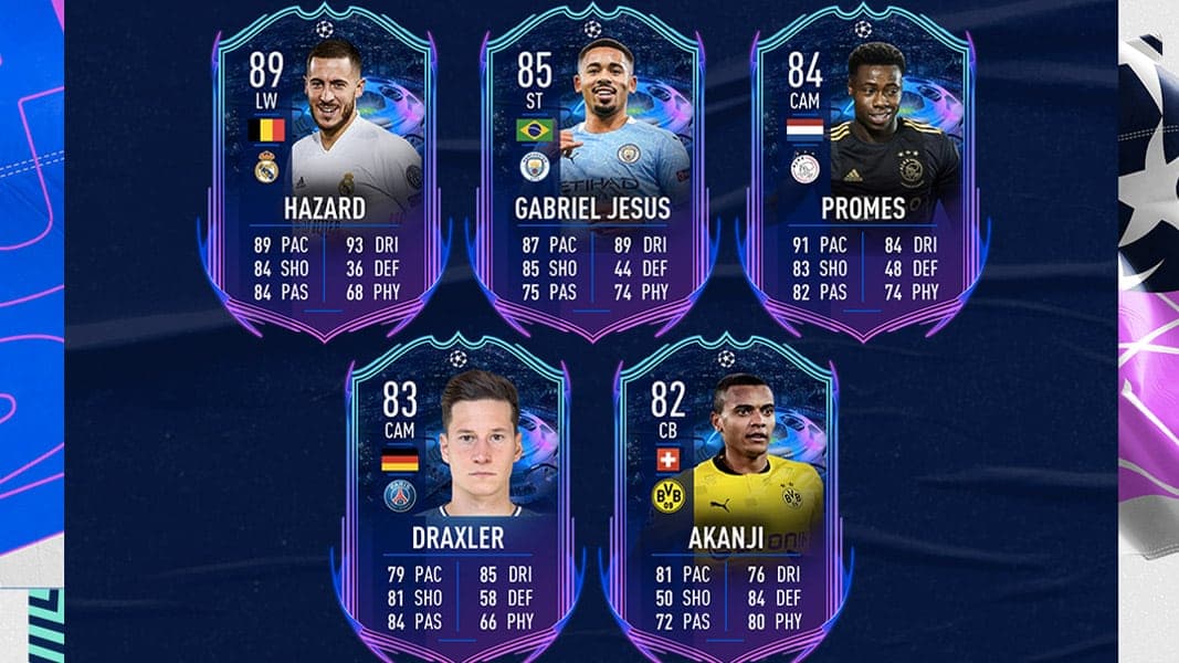 Road to the Final UCL cards team 2