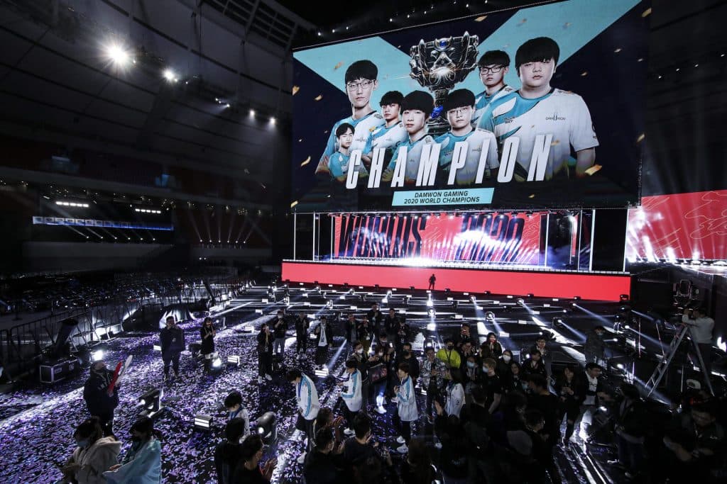 Damwon Gaming were crowned League of Legends world champs in Shanghai earlier this year.