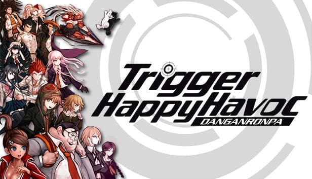 Danganronpa Trigger Happy Havoc logo with character