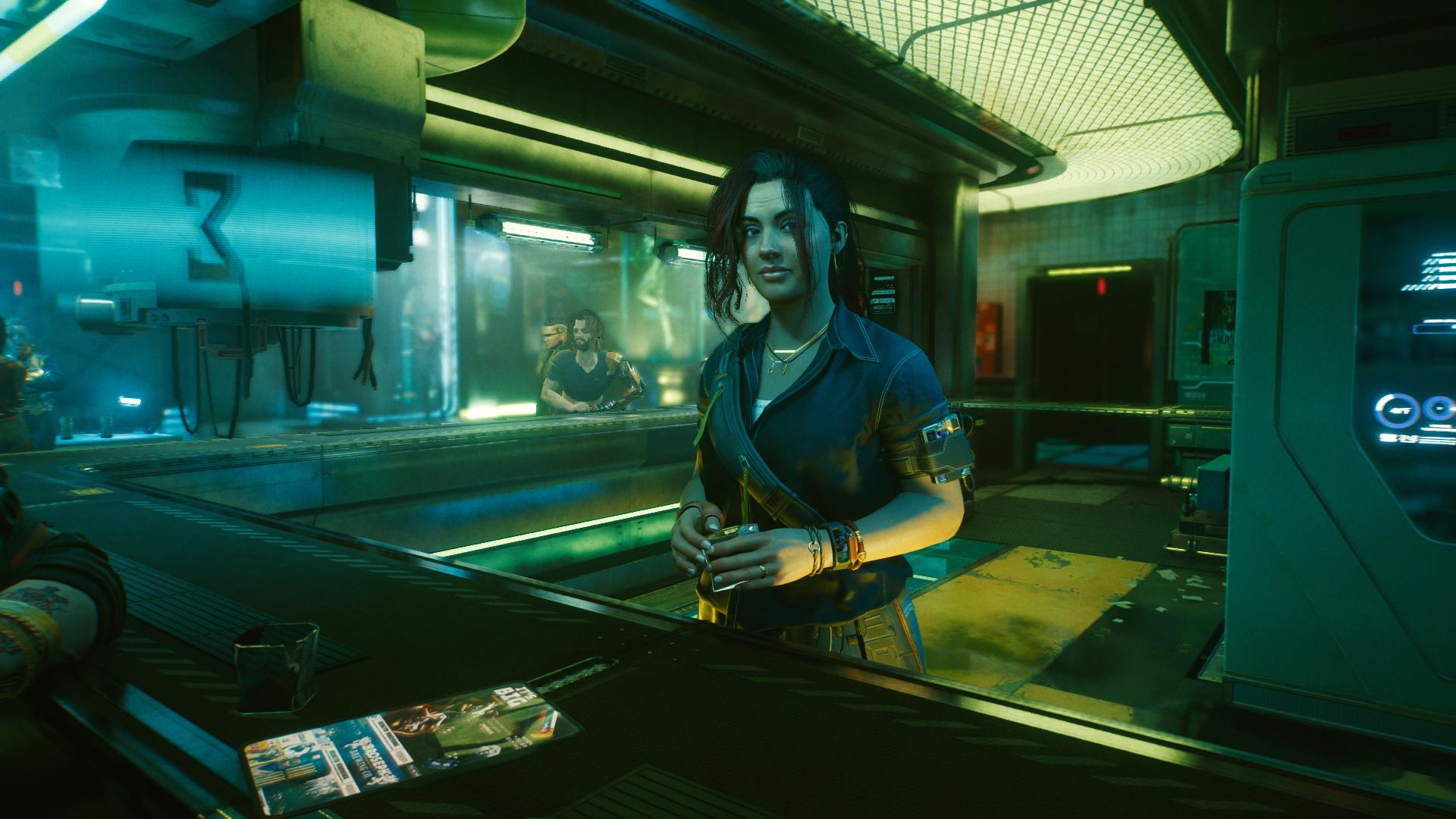 Claire, bartender of Afterlife in Cyberpunk 2077