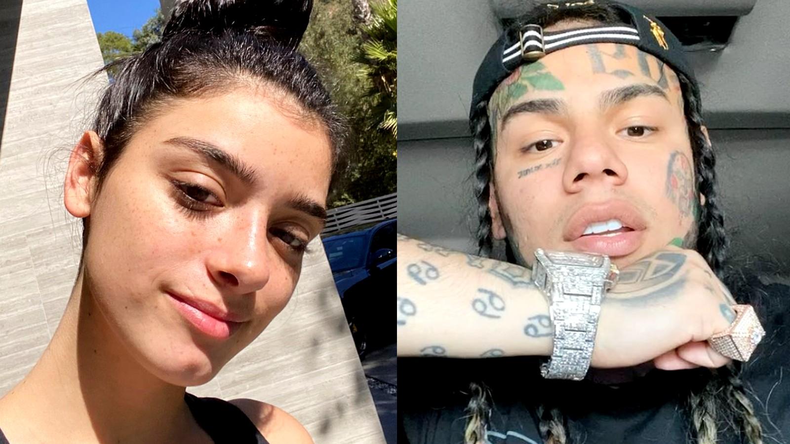 Dixie D'Amelio and 6ix9ine side by side