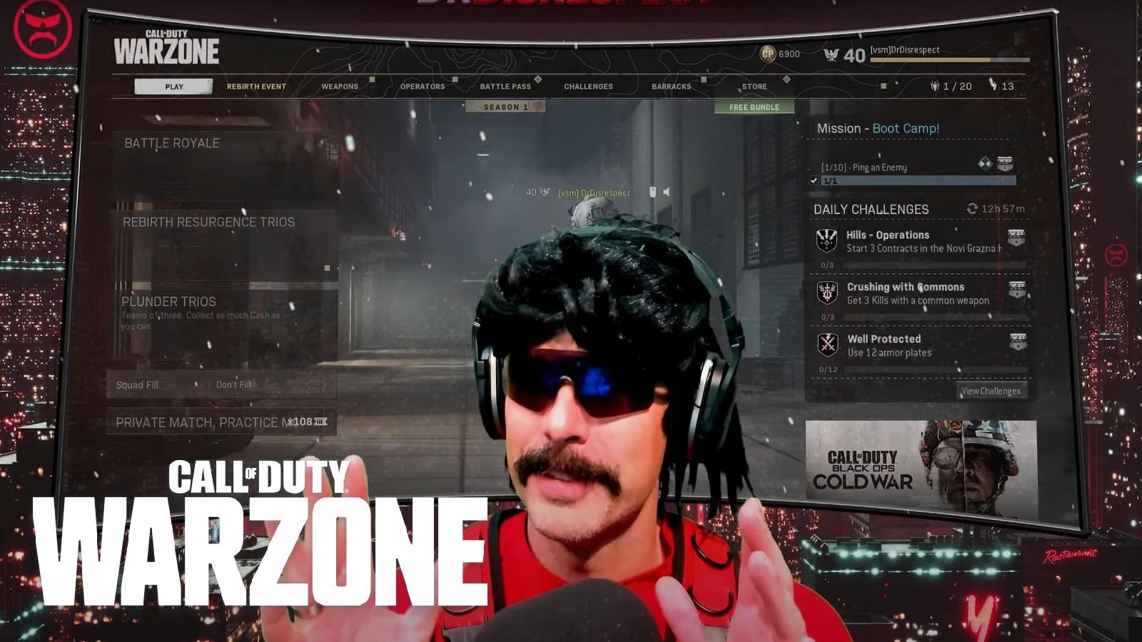Dr Disrespect Stream With Logo