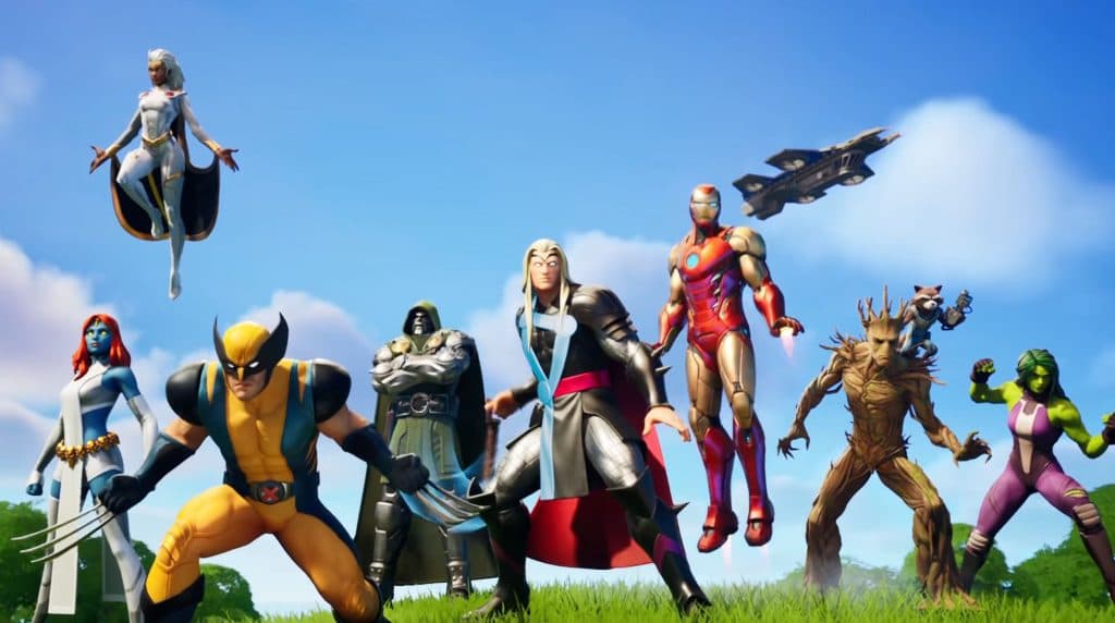 marvel characters in fortnite
