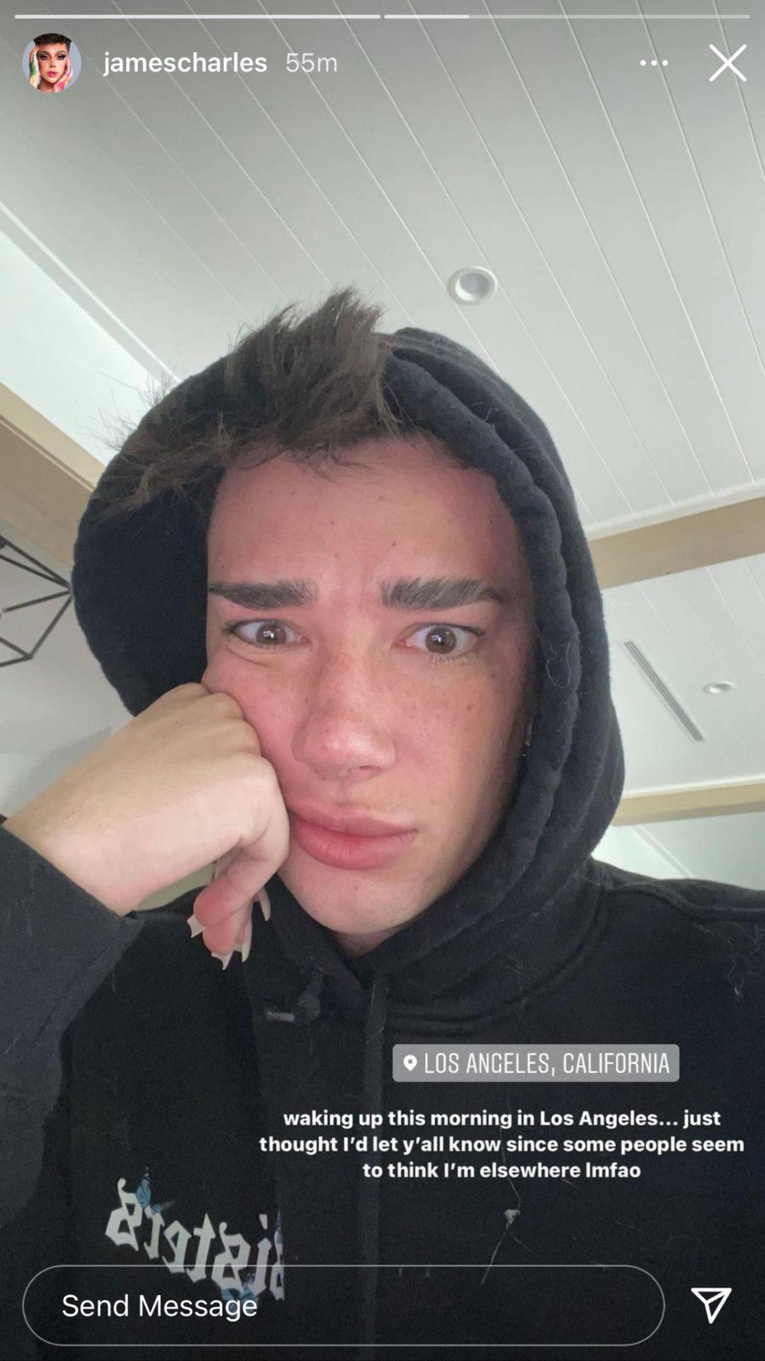 James Charles clarifies that he is not in the Bahamas