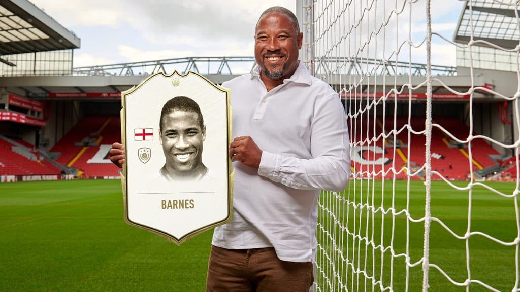 John Barnes was given his first Icon cards in FIFA 20.