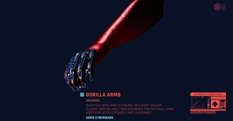 Cyberpunk Gorilla Arms