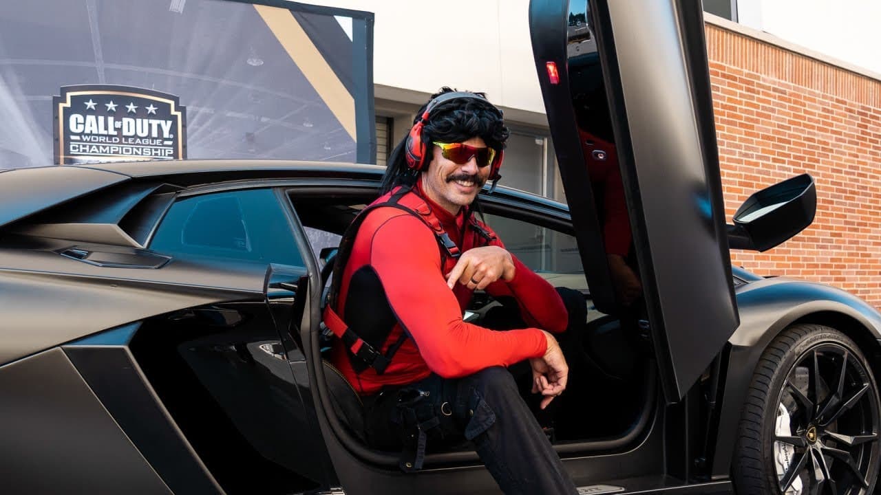 Dr Disrespect YouTube Lamborghini at CoD Champs 2019