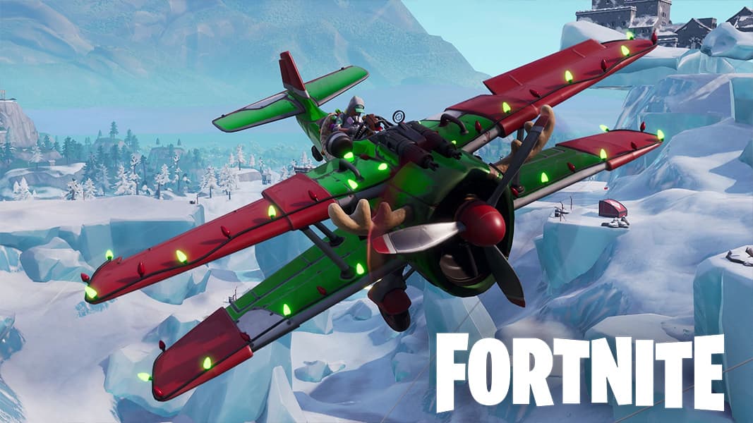 Winter airplanes in fortnite