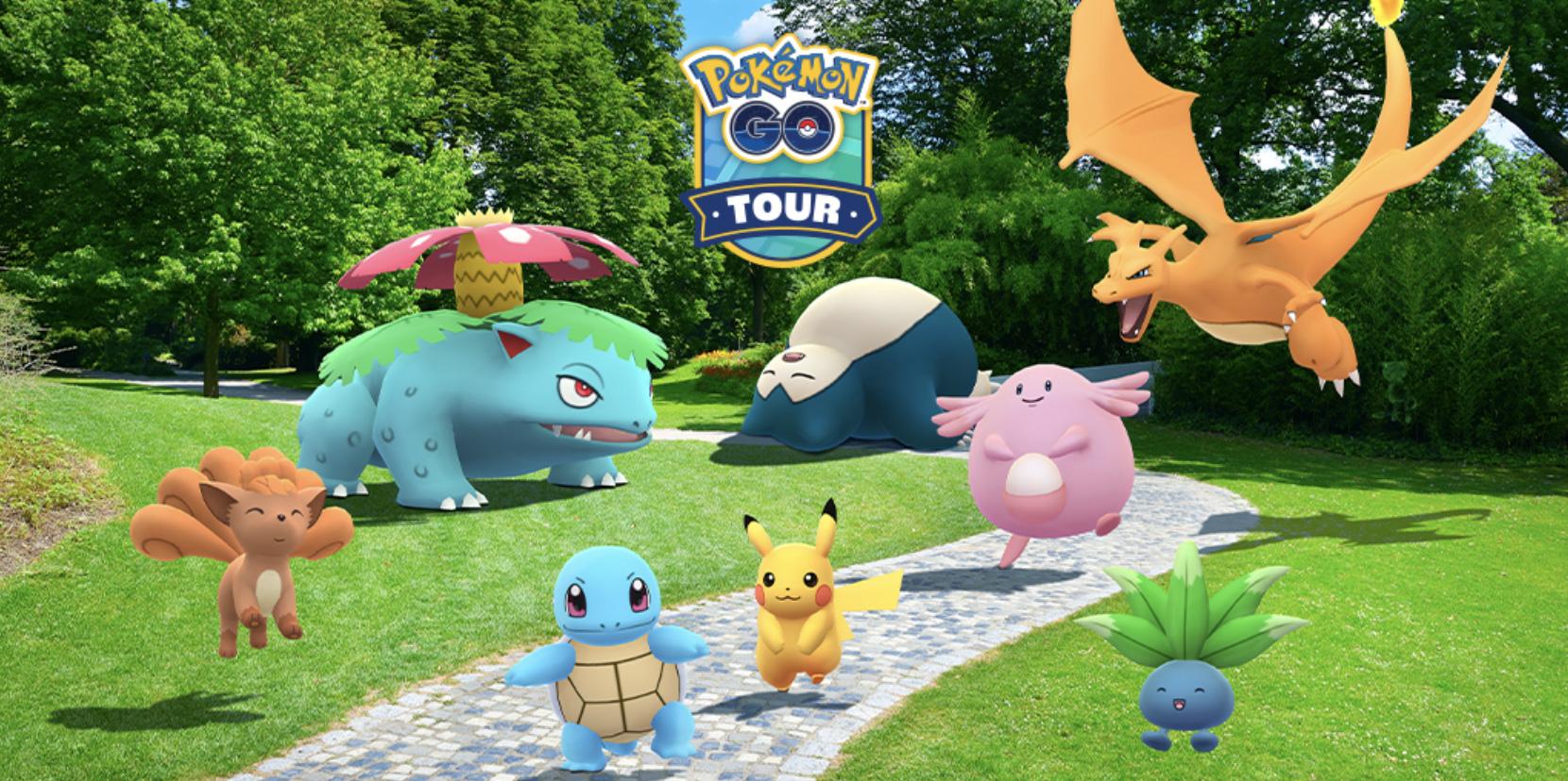 Screenshot of Pokemon Go Kanto Tour 2021.