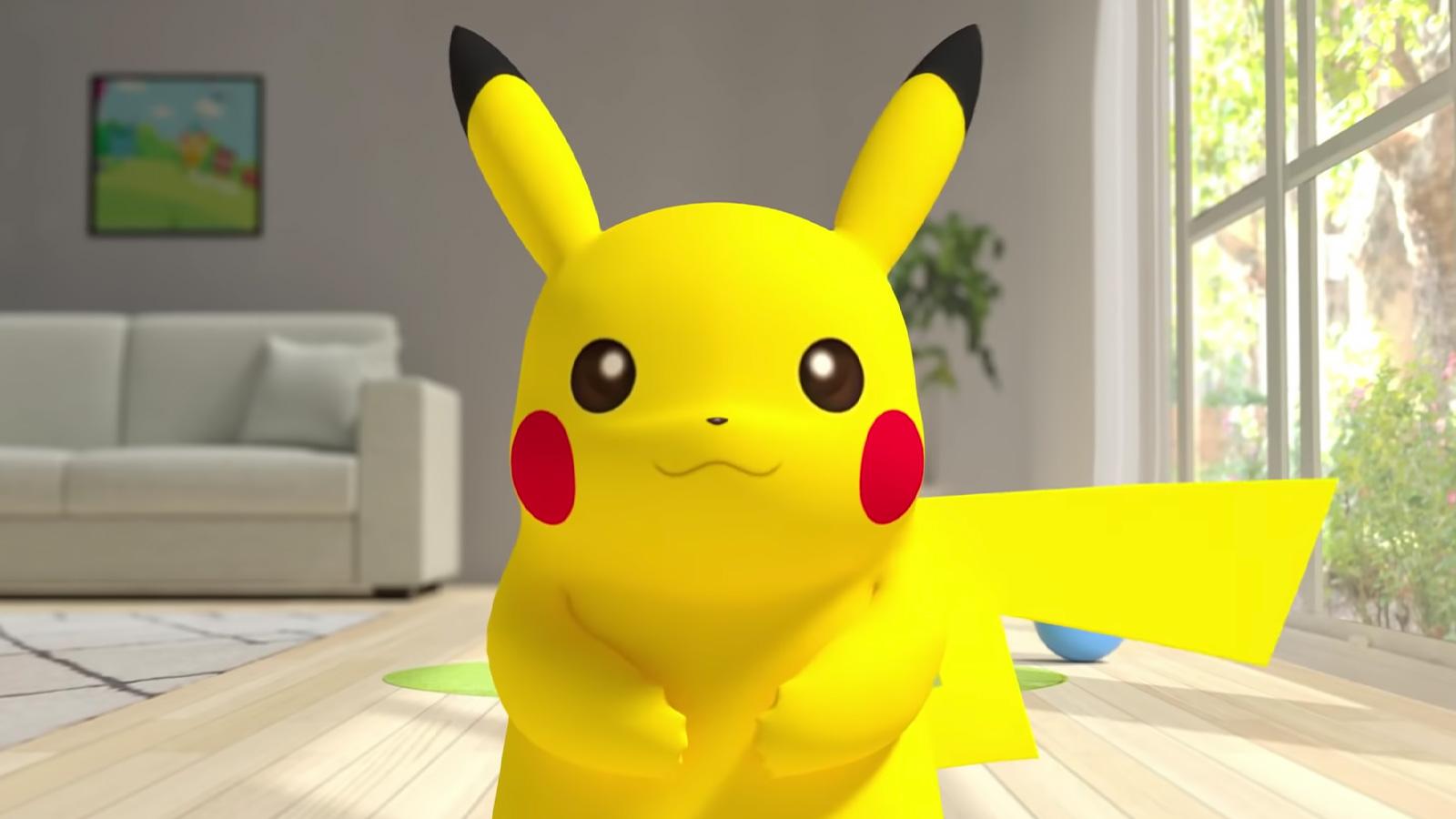 Screenshot of Pokemon mascot Pikachu doing ASMR on YouTube.