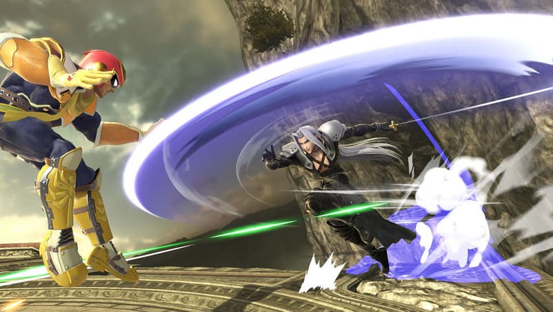 Sephiroth attacks Falcon