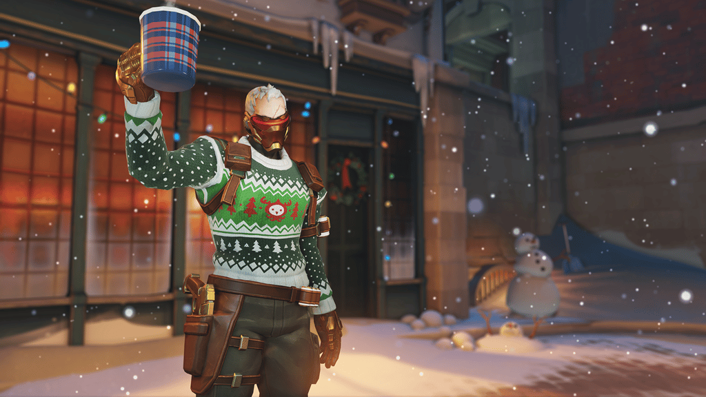 Soldier 76 ugly sweater skin