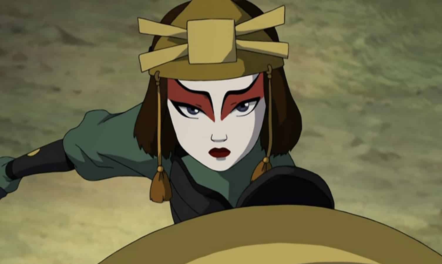 Screenshot of Suki from Book 3 of Avatar: The Last Airbender.
