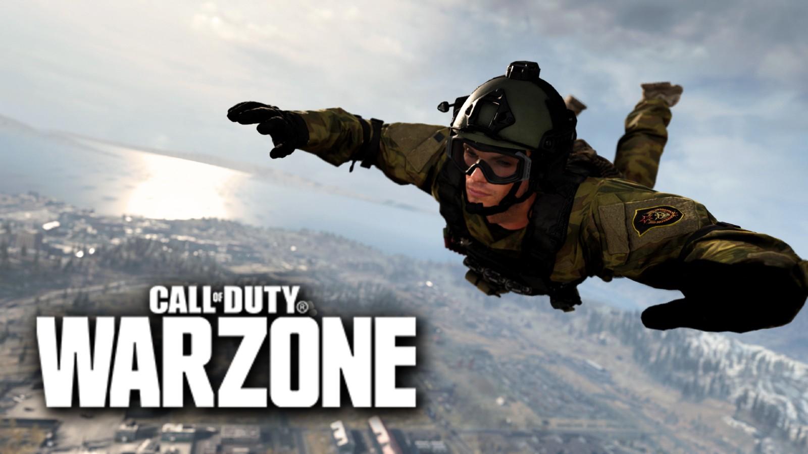 Warzone parachute drop