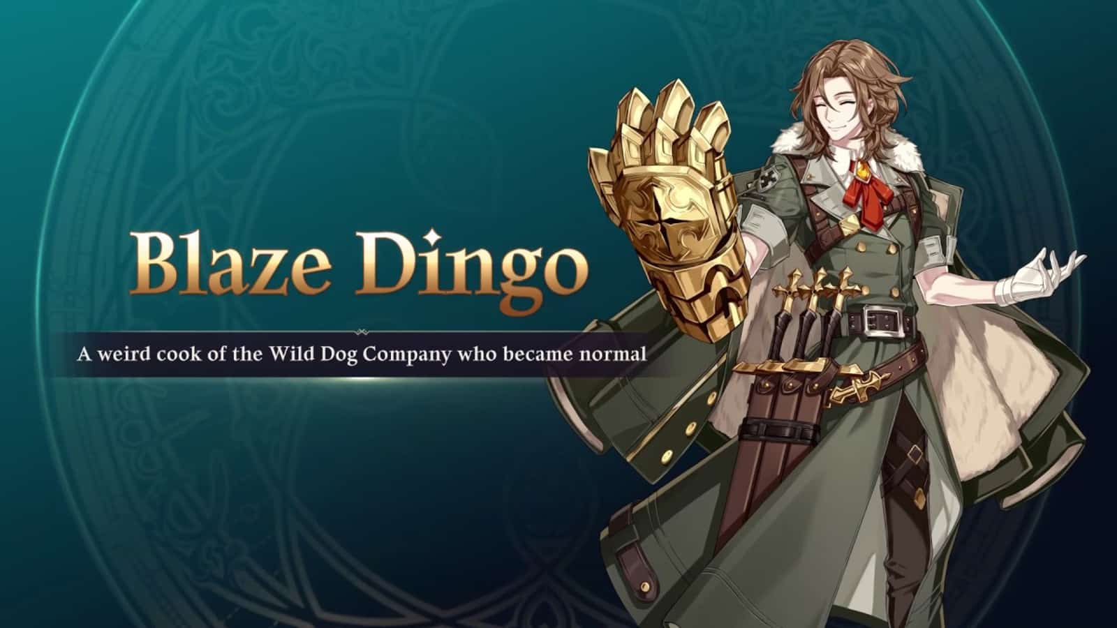Blaze Dingo raises a mechanical hand in our Epic Seven Tier List