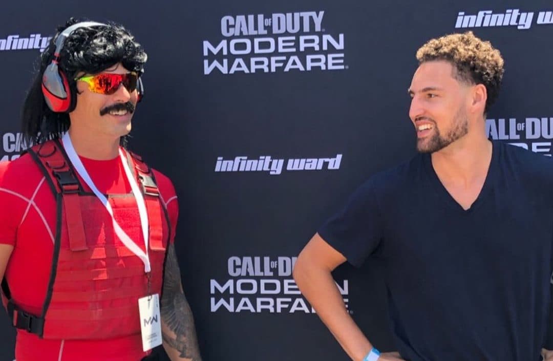 dr disrespect and klay thompson