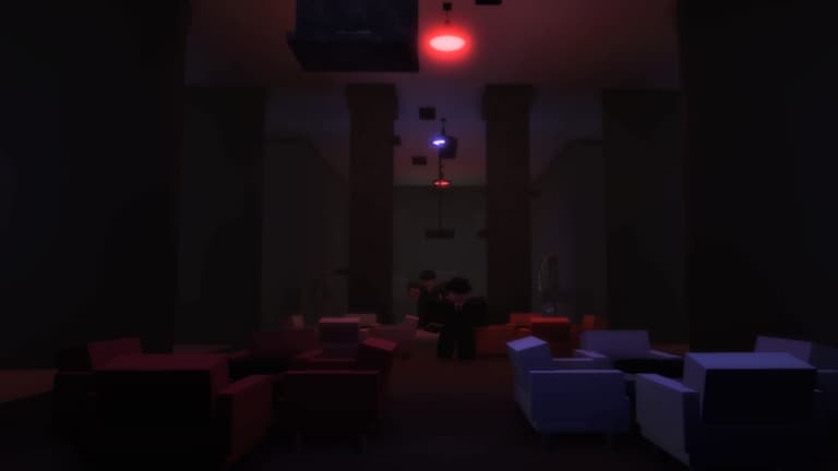 One of Roblox's scary horror games, Alone in a dark house