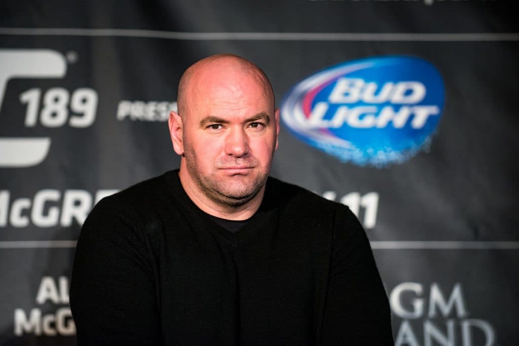 Dana White in a UFC press conference